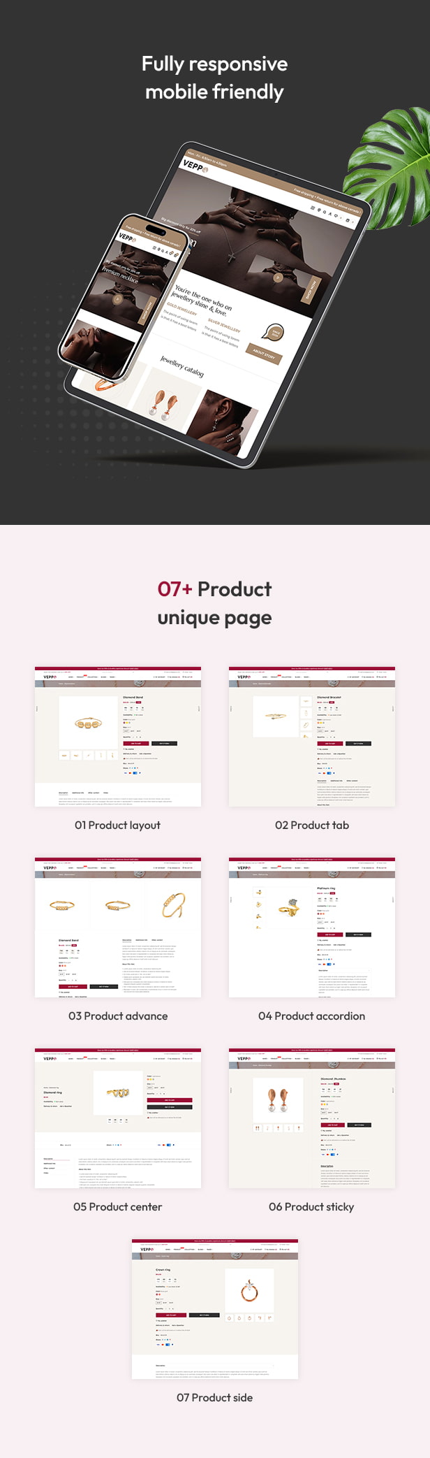 Veppo - The Jewellery & Fashion eCommerce Shopify Theme - 2
