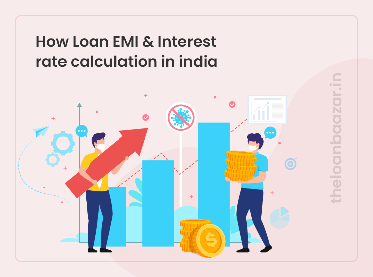 How Loan EMI & Interest rate calculation in india
