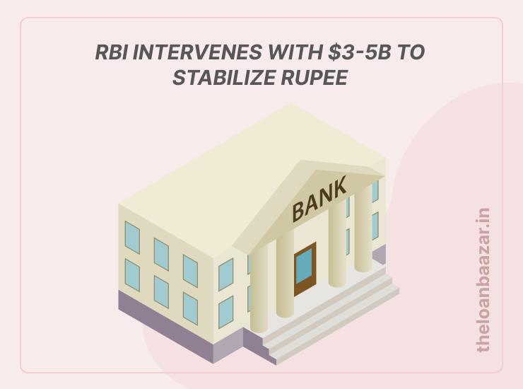 RBI Intervenes with $3–5 Billion to Stabilize the Rupee
